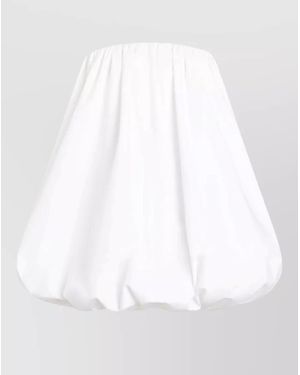 Patou Strapless Knee Length Lightweight Beachwear Dress - White