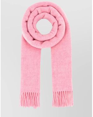 Ganni Wool Scarf - Pink