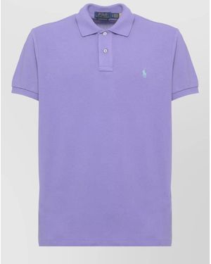 Ralph Lauren Cotton Short-Sleeve Polo Shirt - Purple