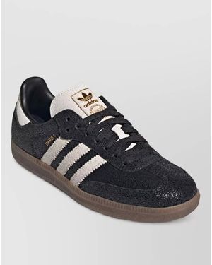 adidas Leather Lace-Up Trainers - Blue