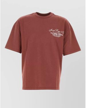 Amiri Cotton Oversized T-Shirt - Red