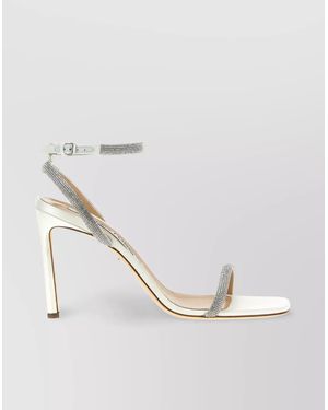 Sergio Rossi Strappy Wedding Sandals Square Toe - White