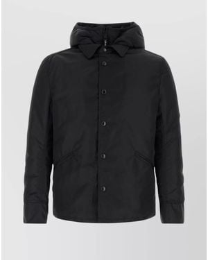 Junya Watanabe Nylon Down Hooded Jacket - Black