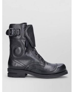 Kiko Kostadinov Leather Ankle Boots - Black