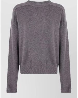 Loulou de Saison Wool Cashmere Sweatshirt - Gray