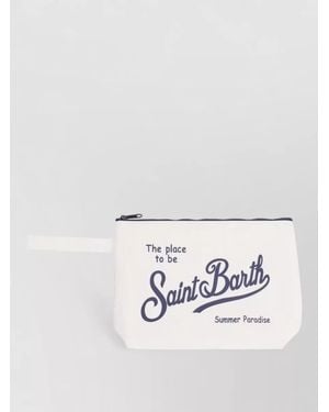 MC2 Saint Barth Linen Clutch Bag - White