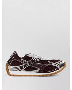 Bottega Veneta Mesh Rubber Orbit Trainers Contrast Panels - Multicolour