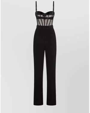 オールインワン・サロペット ELISABETTA FRANCHI Woman Jumpsuits Ivory TU049 360 Women's jumpsuits outlet by Elisabetta Franchi: buy online