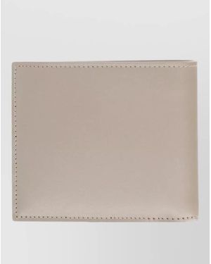 Saint Laurent Leather Bifold Wallet - Natural