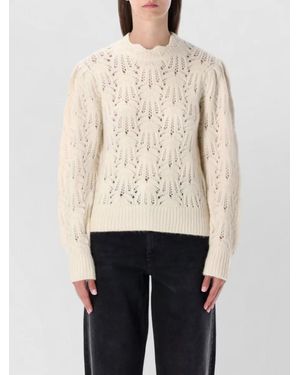 Isabel Marant Celestine Knit Top Cable Pattern Texture - Natural