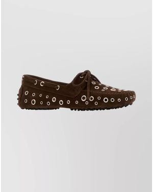 GIMAGUAS Suede Leather Loafers - Brown