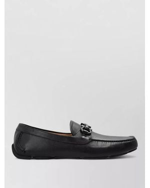 Ferragamo Leather Parigi New Loafers - Black