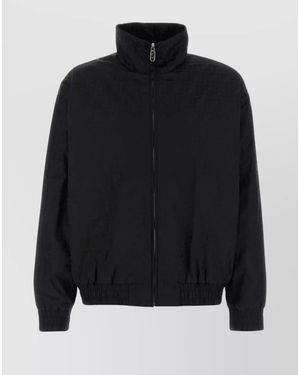 Fendi Nylon Padded Bomber Jacket - Black