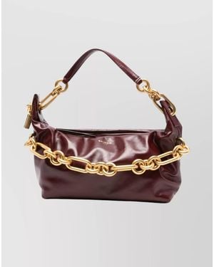 Balmain Sync Medium Leather Shoulder Bag - Multicolour