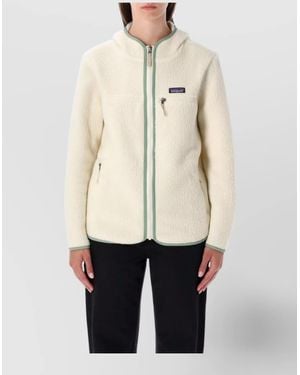 Patagonia Cozy Fleece Hoodie Pockets - Natural