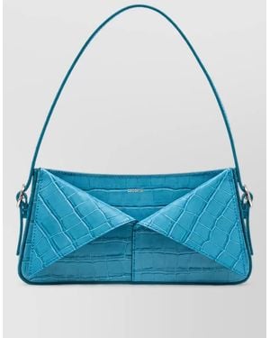 Coperni Belt Leather Clutch Bag - Blue