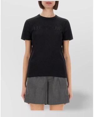 Helmut Lang Logo Print T-Shirt - Black