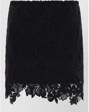 Sportmax Cotton Slim-Fit Mini Skirt - Black