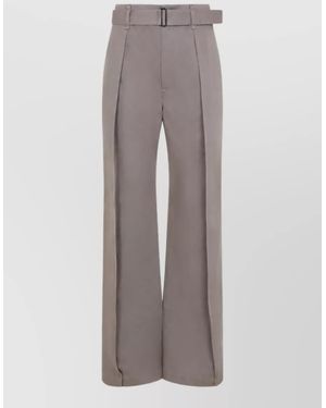 Lemaire High-Rise Wide-Leg Trousers - Grey