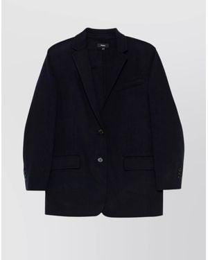 Theory Wool And Cashmere Blazer - Blue
