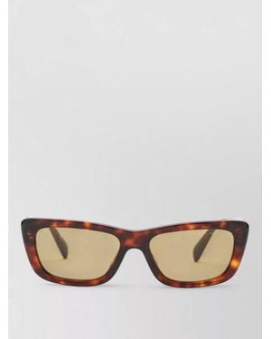 Miu Miu Rectangular Sunglasses Tortoiseshell Frame Tinted Lenses - Multicolor