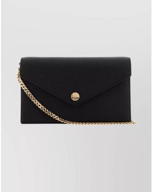 Tory Burch Envelope Crossbody Bag Chain Strap - Black