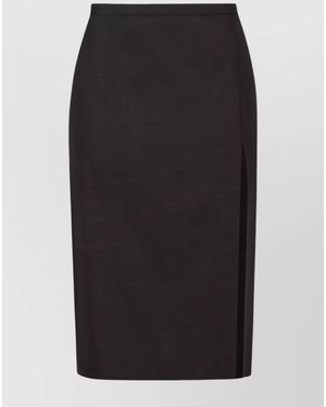 Philosophy Wool Blend Pencil Skirt - Black