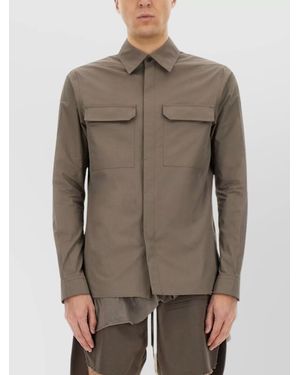 Rick Owens Cotton Work Shirt - Multicolour