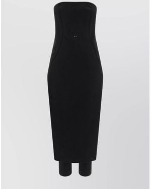 Pinko Belted Strapless Midi Jumpsuit - Black