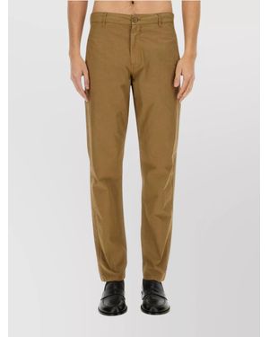 Aspesi Straight-Leg Chino Trousers - Natural