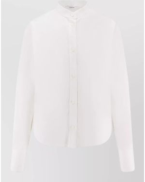 Givenchy Asymmetric Open Back Cotton Shirt - White