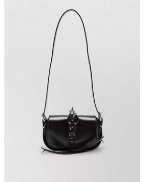 Junya Watanabe Shoulder Bag Adjustable Strap Metal Studs - White