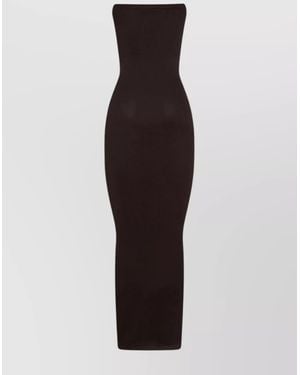 Wolford Circular Knit Strapless Midi Dress - Multicolour