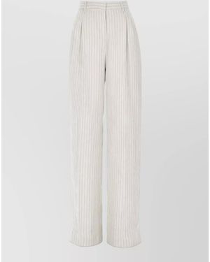 Max Mara Straight-Leg Suit Pants - White