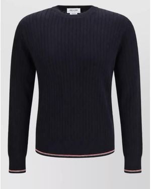 Thom Browne Wool Sweatshirt - Blue