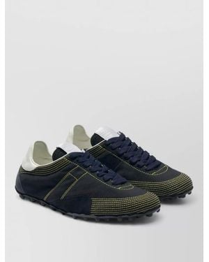 Maison Margiela Cotton Lace-Up Sneakers - Black