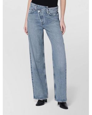 Agolde Denim Wide-Leg Jeans - Blue