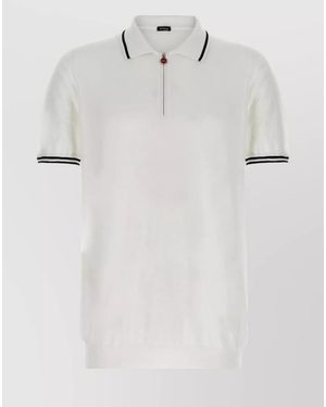 Kiton Cotton Ciro Polo Shirt - White
