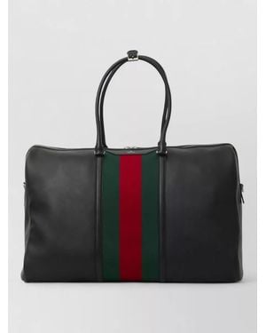 Gucci Calfskin Travel Duffle Bag - Black