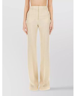 Sportmax Flared Wide-Leg Trousers - Natural