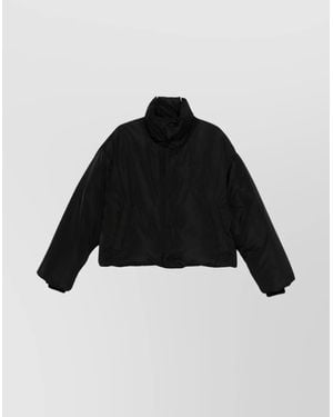 Ami Paris Taffetas Ami De Coeur Down Jacket - Black