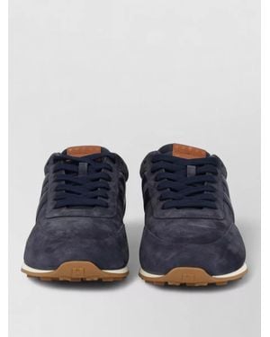 Hogan Leather Low-Top Trainers - Blue