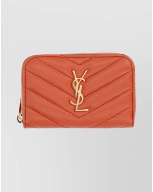 Saint Laurent Leather Purse - Orange