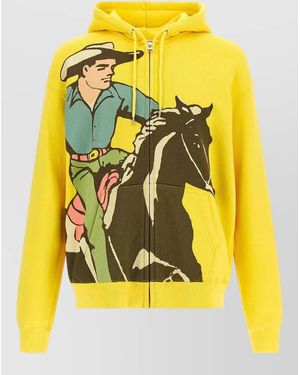 JW Anderson Cotton Hoodie - Yellow