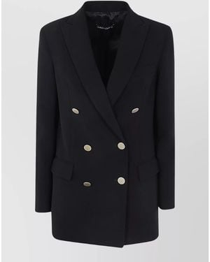 DR. HOPE Double Breasted Coat - Black