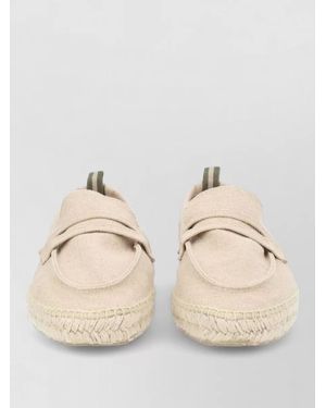 Castañer Nacho Canvas Espadrille Moccasin Round Toe - Natural