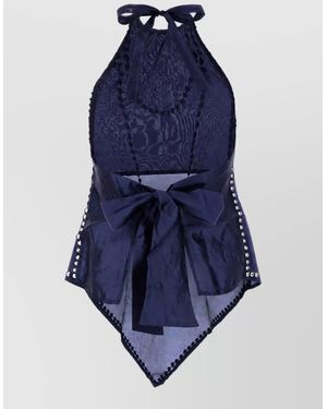 GIMAGUAS Beach Cover-Up Top - Blue