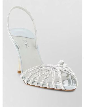 Le Silla Leather Embrace Sandals - White