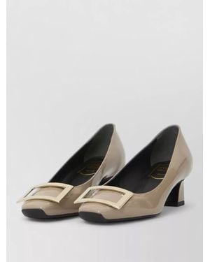 Roger Vivier Patent Leather Ballerina Court Shoes Square Toe - Multicolour