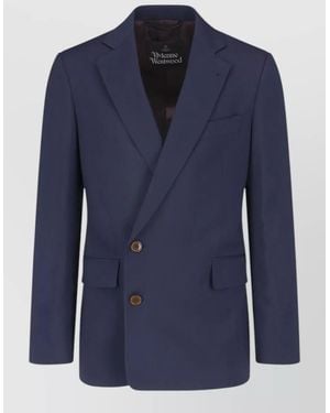 Vivienne Westwood Virgin Wool Single-Breasted Suit - Blue